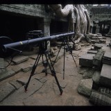 Jib set up in the incredible Ankor Wat temple complex, Cambodia. 'Deep Jungle' 2006