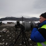 Filming with my Jimmy Jib III in a landfill site outside Anchorage, AK. The landfill was frequented by a pack of wolves - which we spent months trying to film