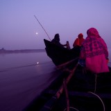 Fishermen on the Ganges, West Bengal, India